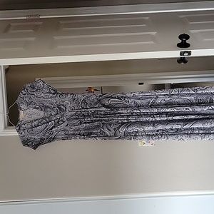 Micael Kors High Low Paisley Dress